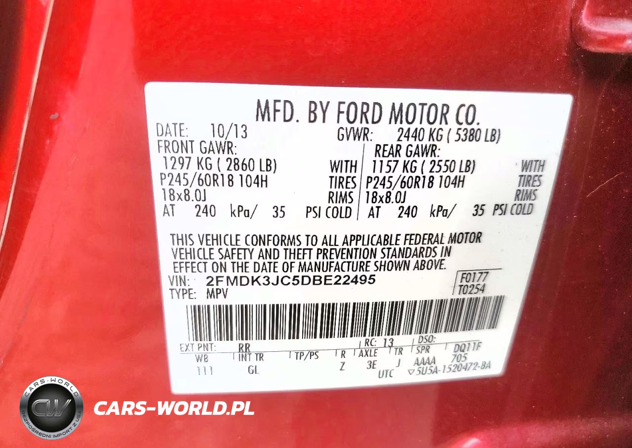 2013 Ford Edge Sel VIN:2FMDK3JC5DBE22495 - 13