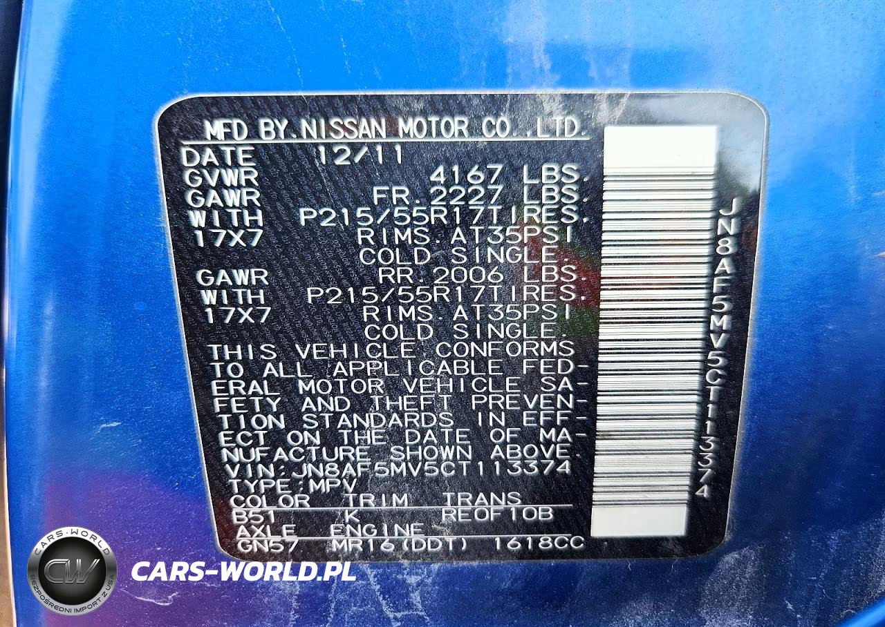 2012 Nissan Juke S VIN:JN8AF5MV5CT113374 - 12