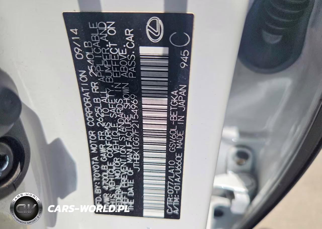 2015 Lexus Es 350 VIN:JTHBK1GG7F2154969 - 12
