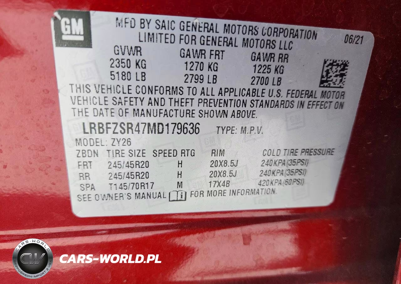 2021 Buick Envision Avenir VIN:LRBFZSR47MD179636 - 13