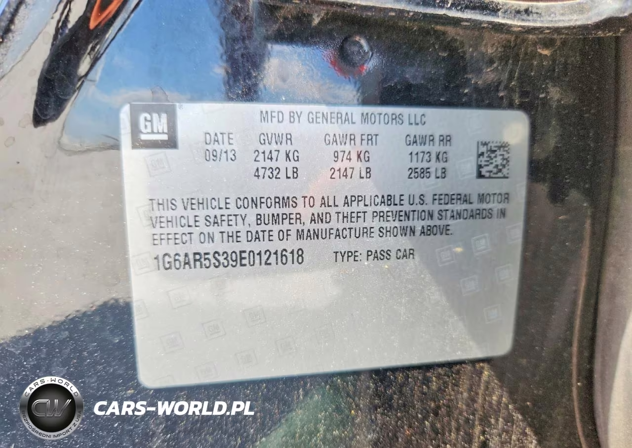 2014 Cadillac Cts Luxury Collection VIN:1G6AR5S39E0121618 - 12