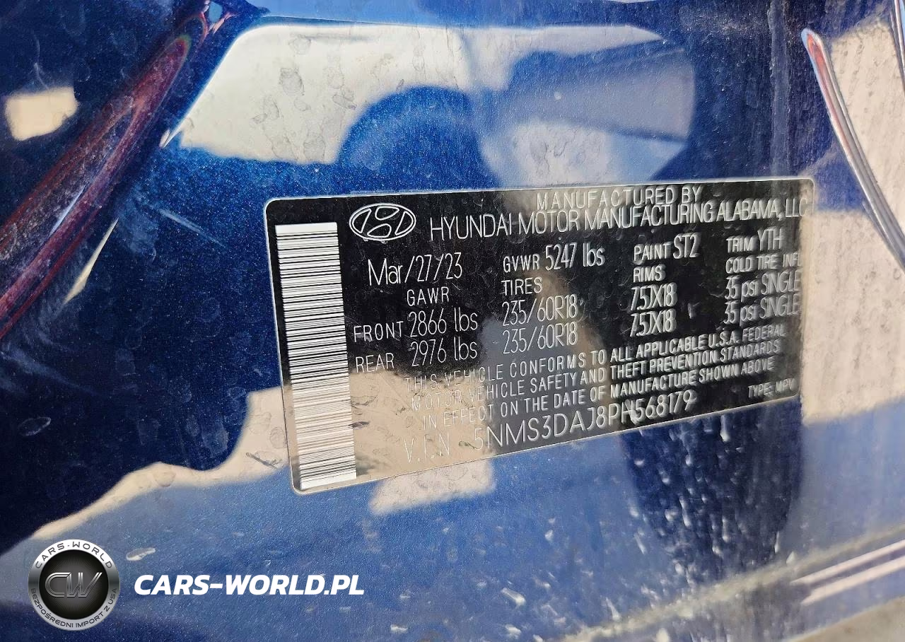 2023 Hyundai Santa Fe Sel Premium VIN:5NMS3DAJ8PH568179 - 13