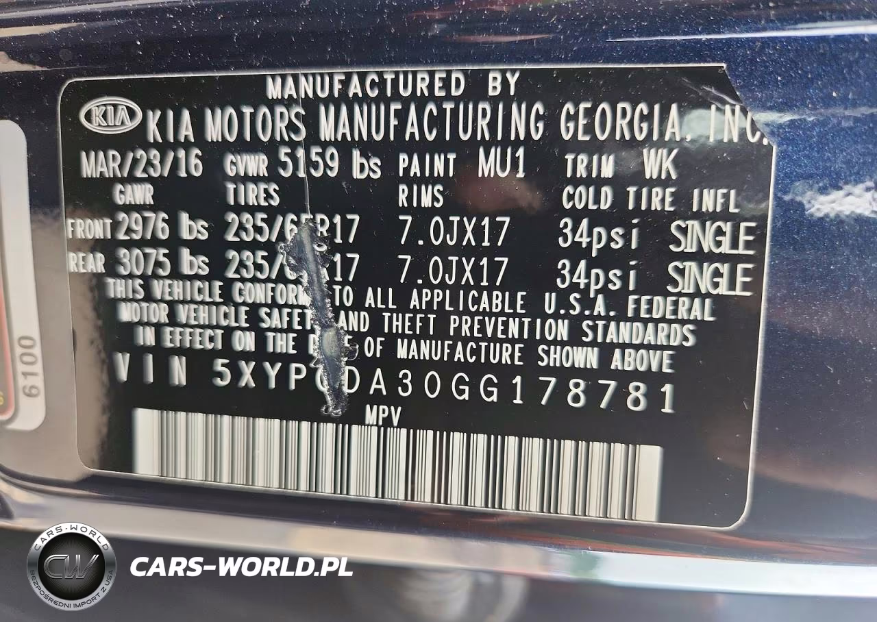 2016 Kia Sorento Lx VIN:5XYPGDA30GG178781 - 13