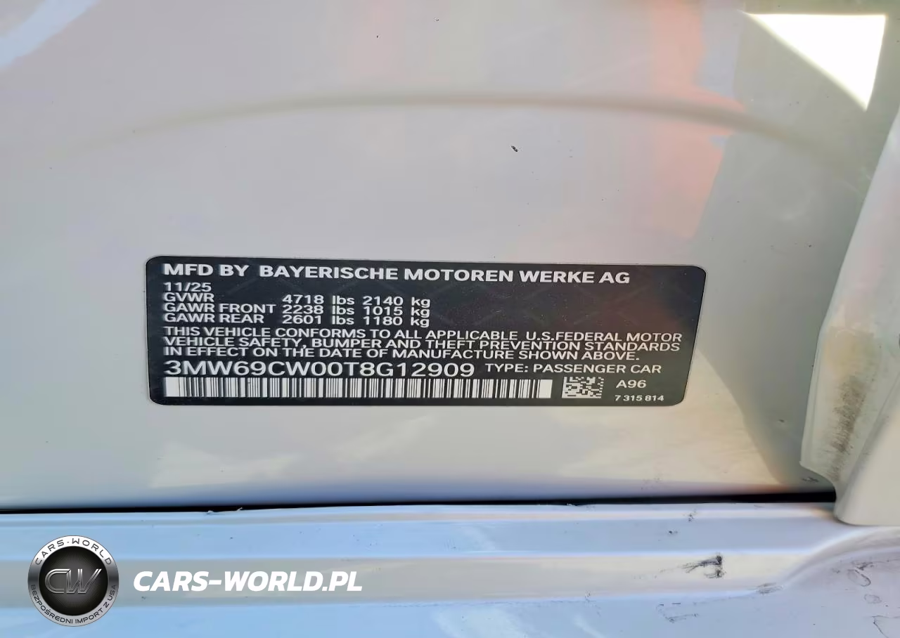 2026 BMW 330I VIN:3MW69CW00T8G12909 - 12