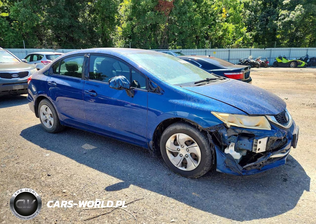 2014 Honda Civic Lx VIN:19XFB2F54EE007082 - 4
