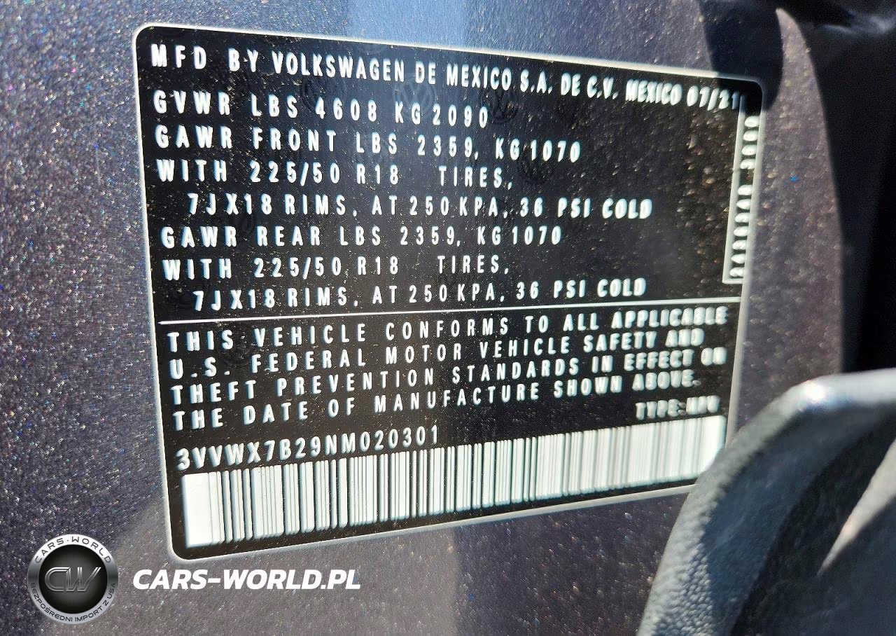 2022 Volkswagen Taos Se VIN:3VVWX7B29NM020301 - 13