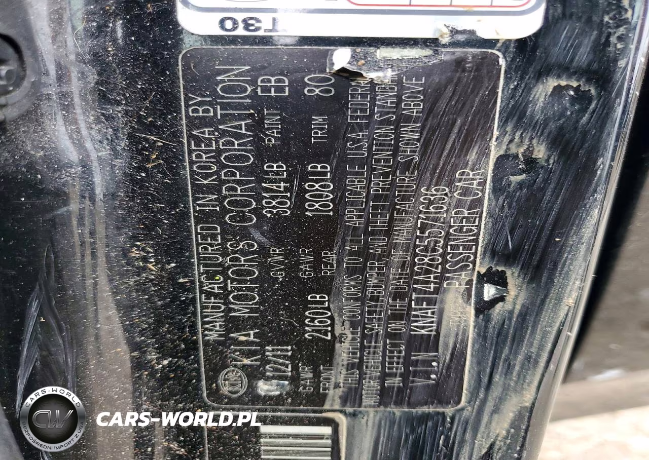 2012 Kia Forte Lx VIN:KNAFT4A28C5571636 - 12