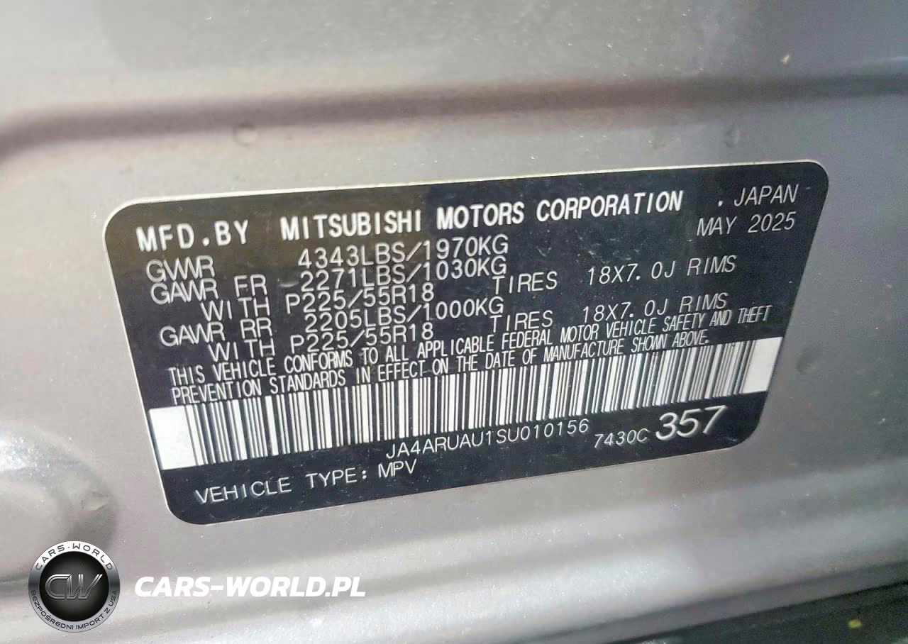 2025 Mitsubishi Outlander Sport S VIN:JA4ARUAU1SU010156 - 14