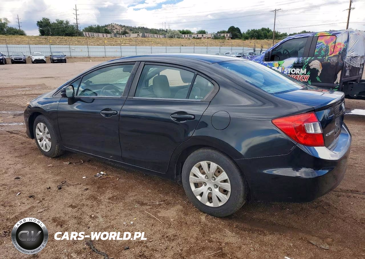 2012 Honda Civic Lx VIN:2HGFB2F58CH558425 - 2