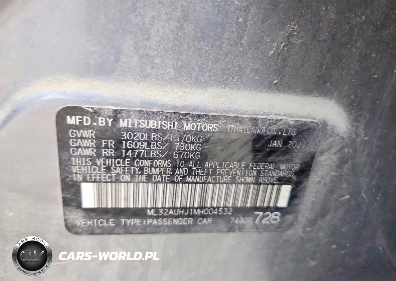 2021 Mitsubishi Mirage Es VIN:ML32AUHJ1MH004532 - 12
