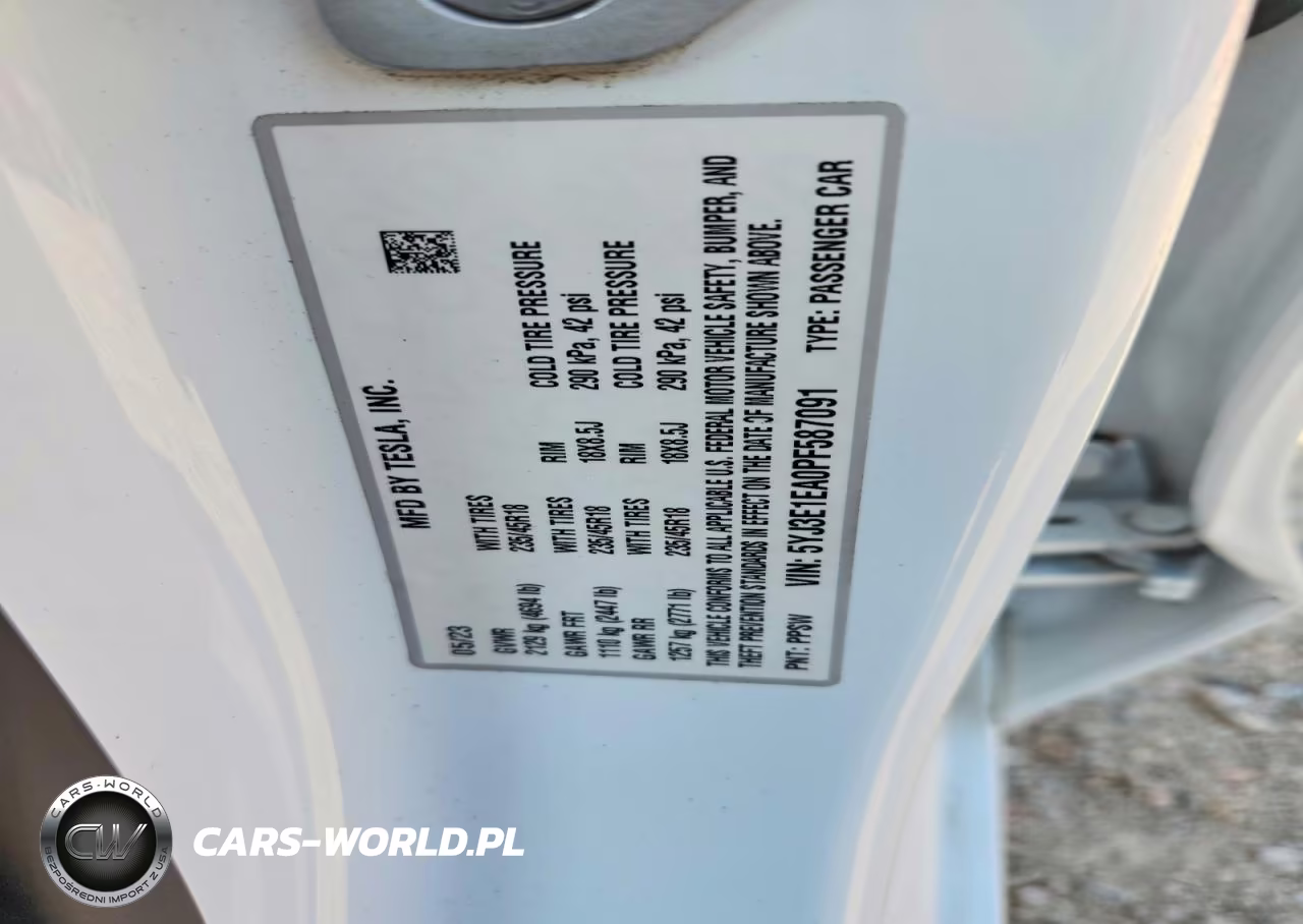 2023 Tesla Model 3 VIN:5YJ3E1EA0PF587091 - 12
