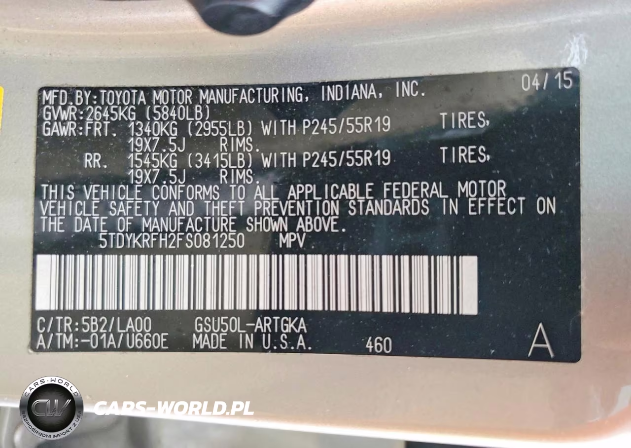 2015 Toyota Highlander Limited VIN:5TDYKRFH2FS081250 - 13