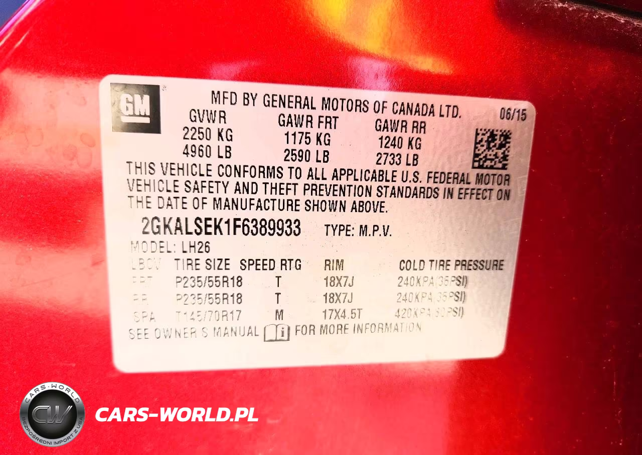 2015 GMC Terrain Slt VIN:2GKALSEK1F6389933 - 13