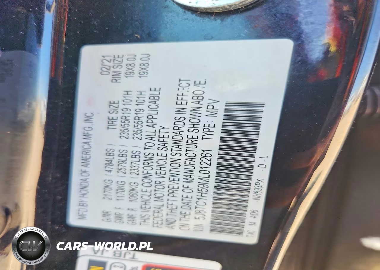 2021 Acura Rdx Technology VIN:5J8TC1H59ML012261 - 13