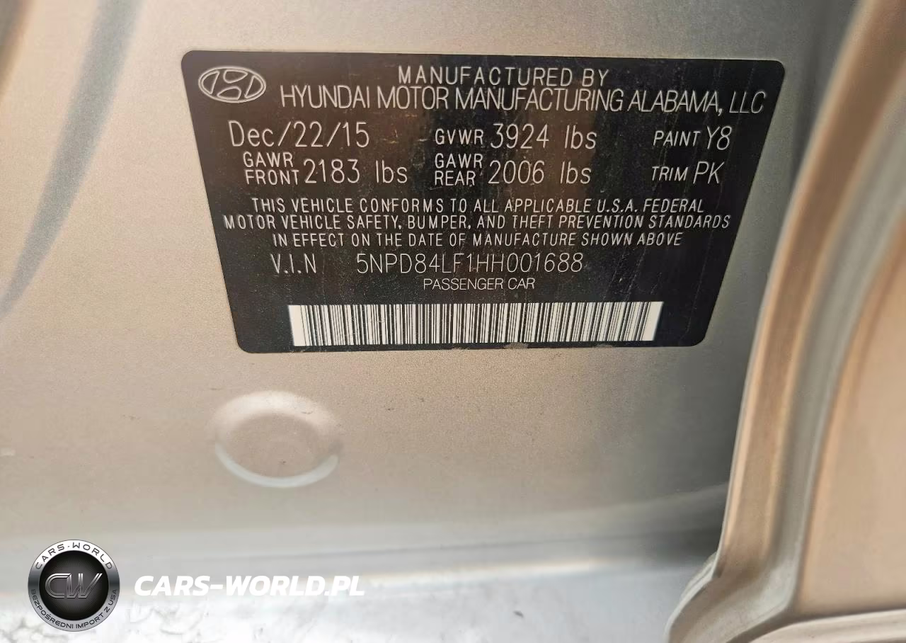 2017 Hyundai Elantra Se VIN:5NPD84LF1HH001688 - 12
