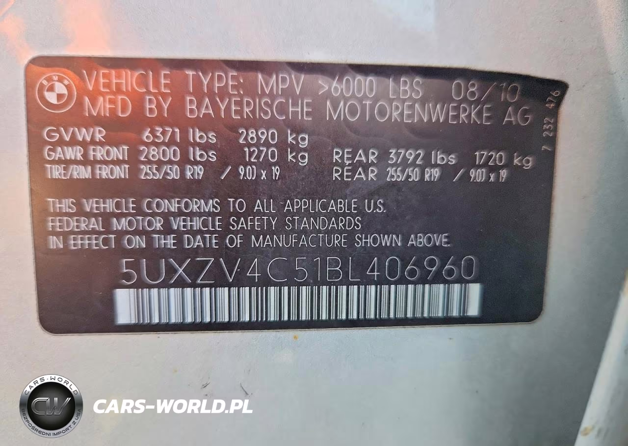 2011 BMW X5 xDrive35I VIN:5UXZV4C51BL406960 - 13