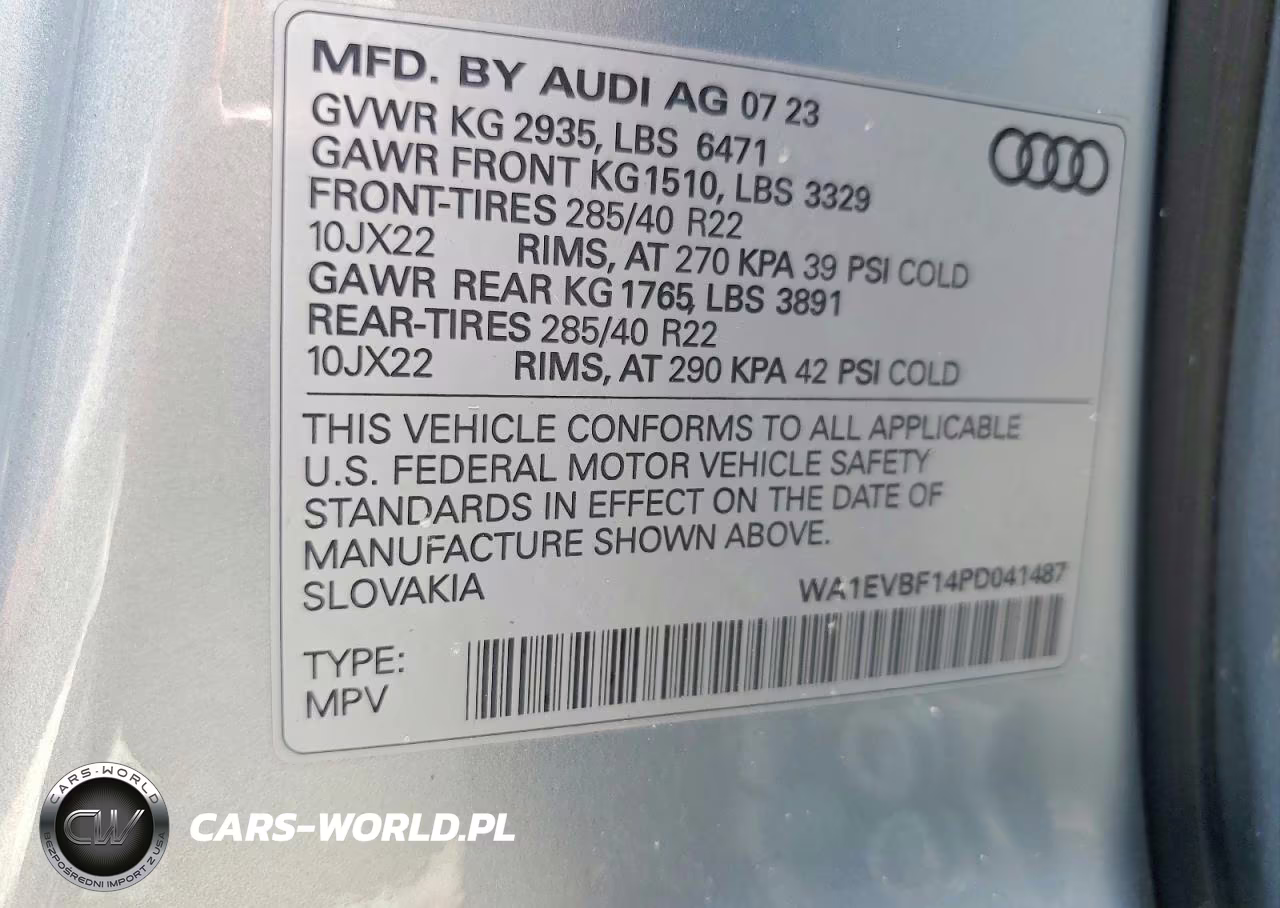 2023 Audi Q8 Premium Plus S-Line VIN:WA1EVBF14PD041487 - 13