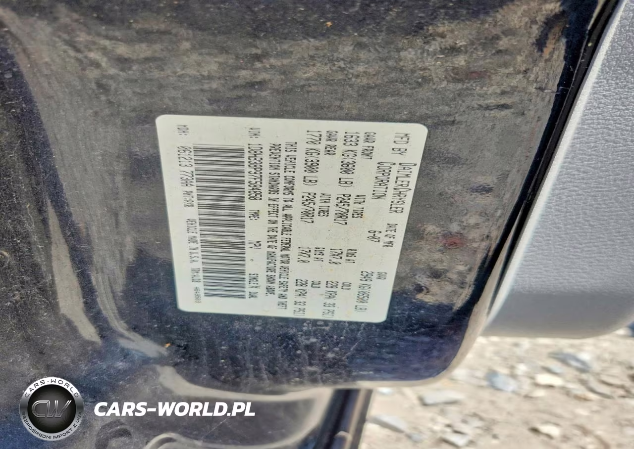 2007 Dodge Durango Sxt VIN:1D8HB38P97F584858 - 14