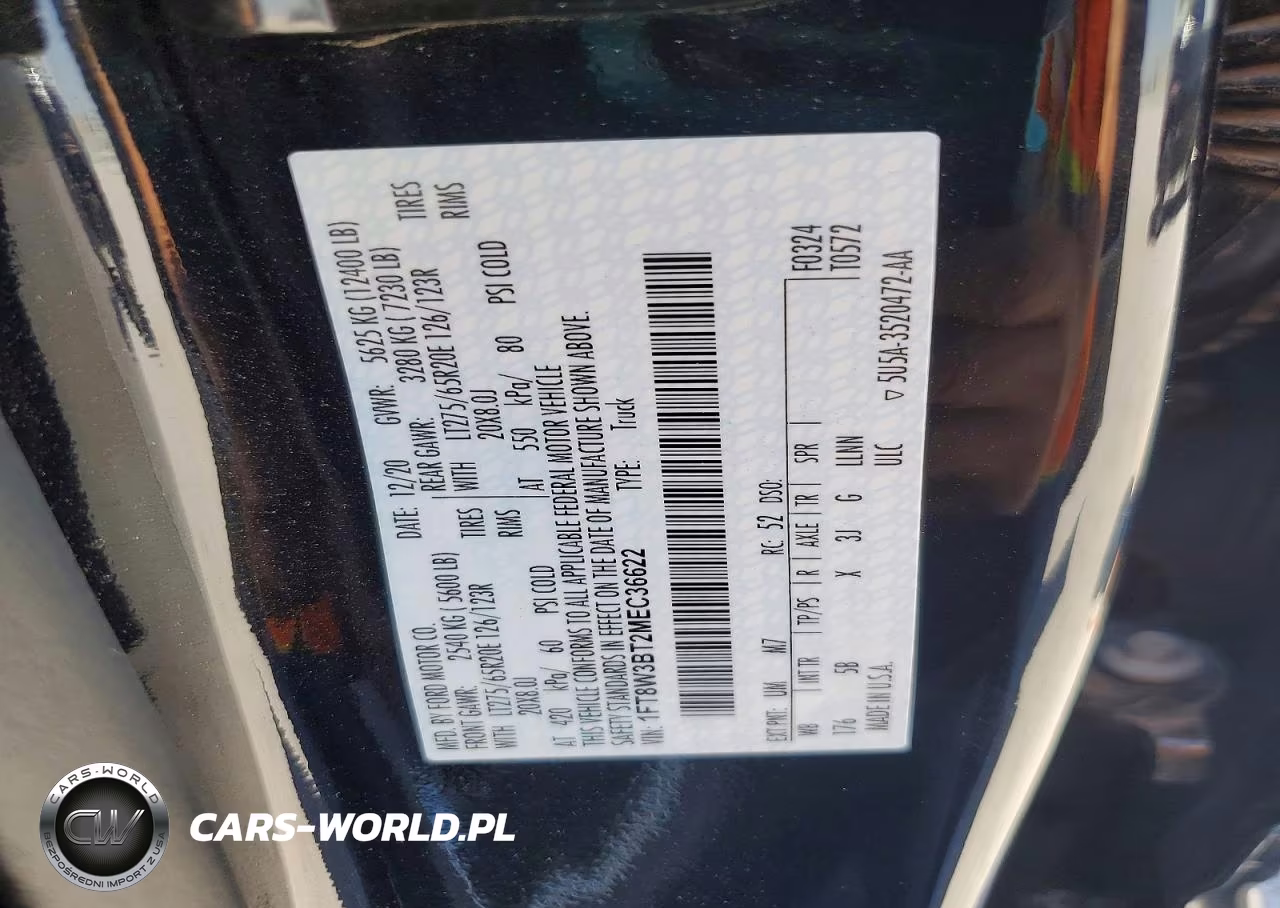 2021 Ford F350 Super Duty VIN:1FT8W3BT2MEC36622 - 14