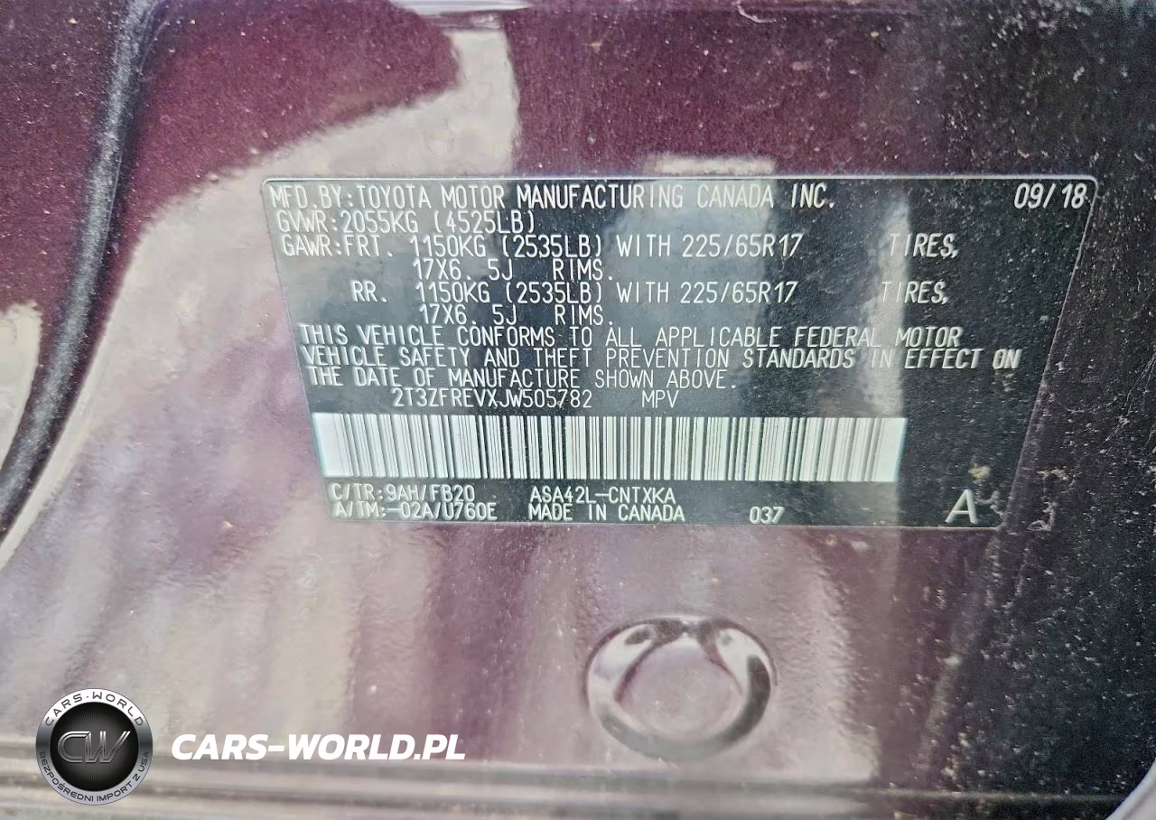 2018 Toyota Rav4 Le VIN:2T3ZFREVXJW505782 - 13