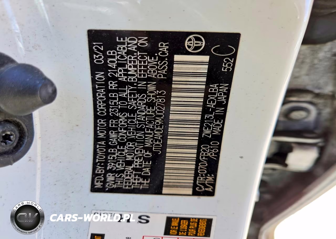 2021 Toyota Corolla Le VIN:JTDEAMDE9MJ027813 - 12