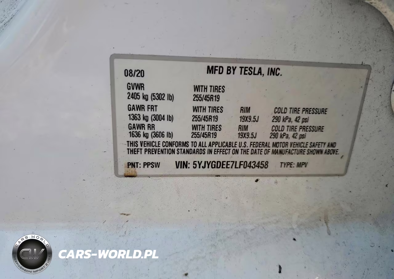 2020 Tesla Model Y VIN:5YJYGDEE7LF043458 - 13