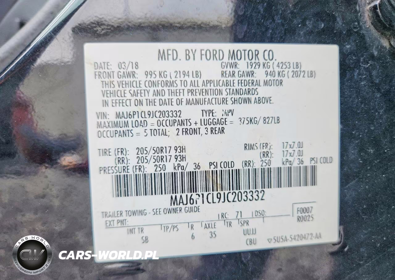 2018 Ford Ecosport Ses VIN:MAJ6P1CL9JC203332 - 14