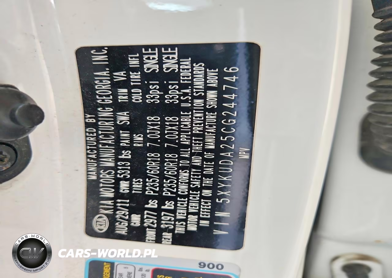 2012 Kia Sorento Ex VIN:5XYKUDA25CG244746 - 13