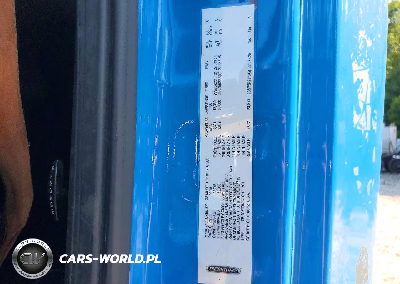 2019 Freightliner Cascadia 126 VIN:1FUJHHDR2KLKE4419 - 13