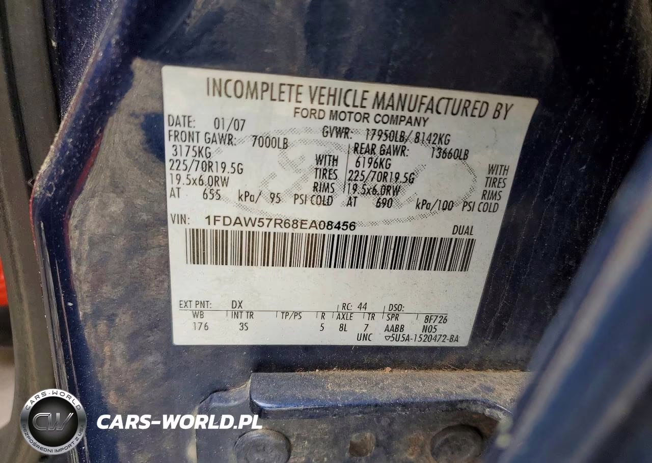 2008 Ford F550 Super Duty VIN:1FDAW57R68EA08456 - 12