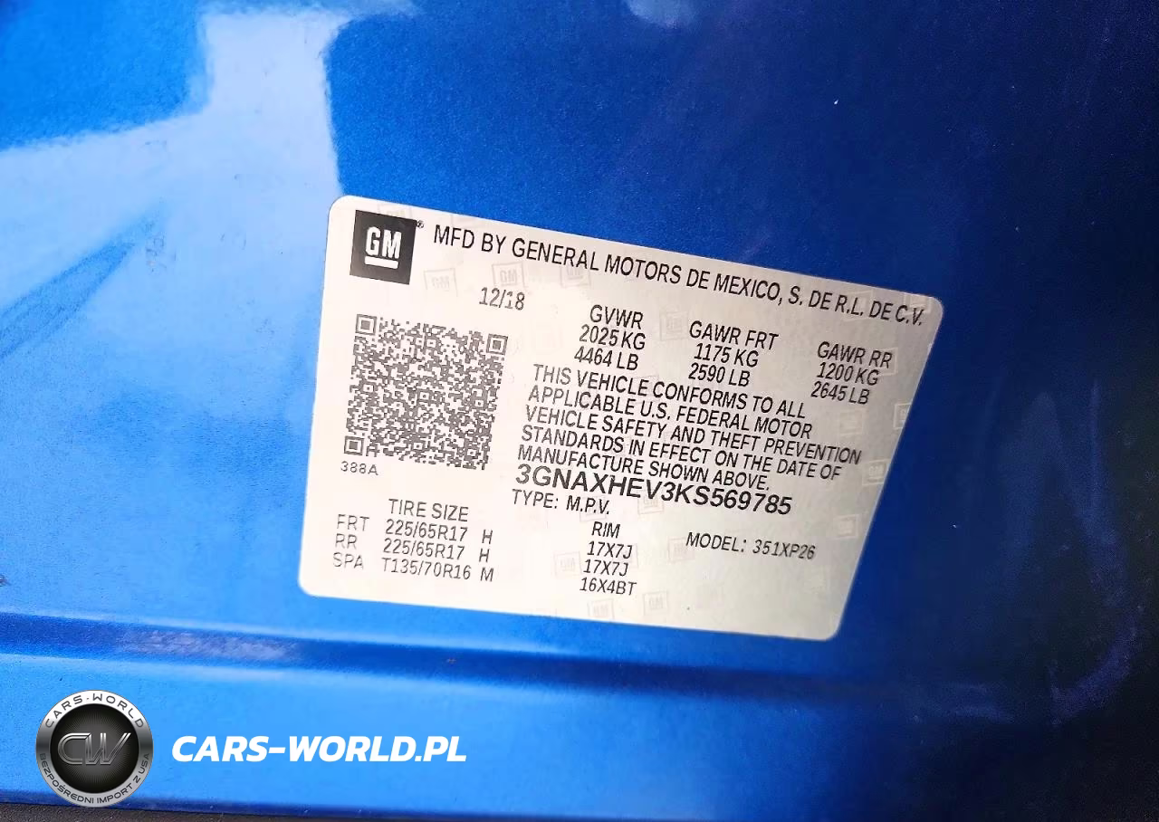 2019 Chevrolet Equinox Ls VIN:3GNAXHEV3KS569785 - 13