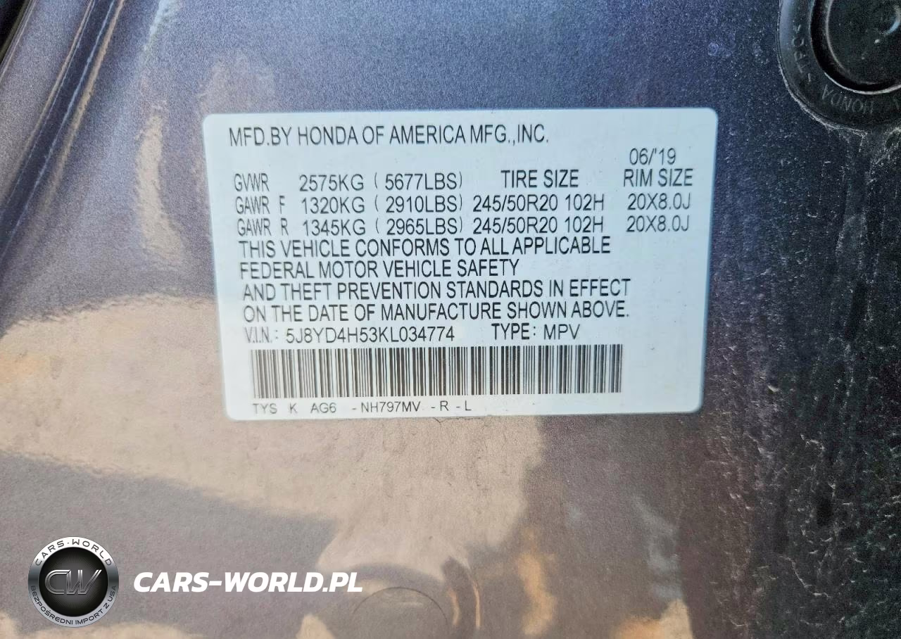 2019 Acura Mdx Technology VIN:5J8YD4H53KL034774 - 13