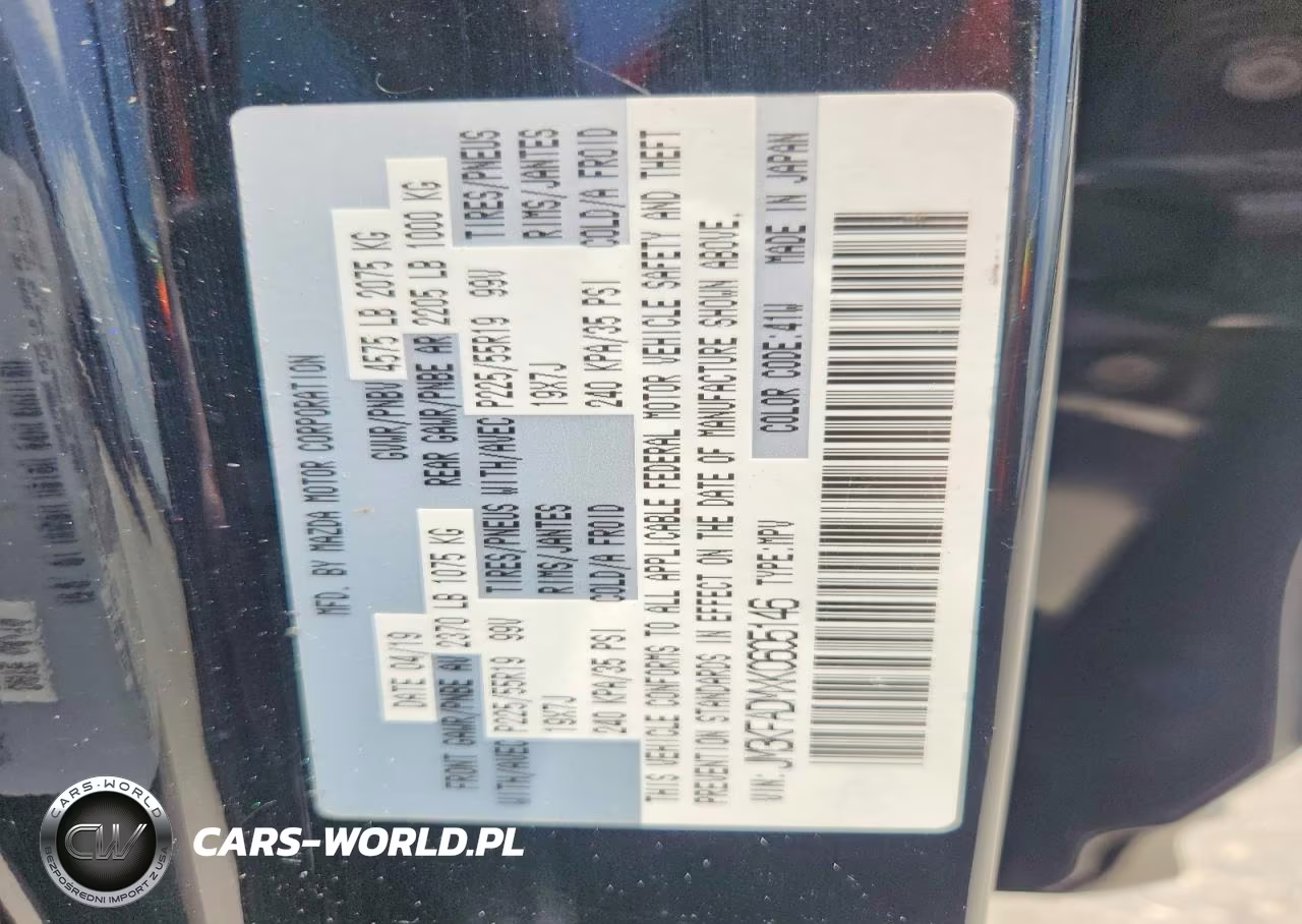 2019 Mazda Cx-5 Grand Touring VIN:JM3KFADMXK0605146 - 13
