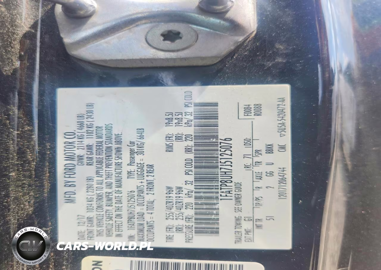 2018 Ford Mustang VIN:1FATP8UH7J5125076 - 12