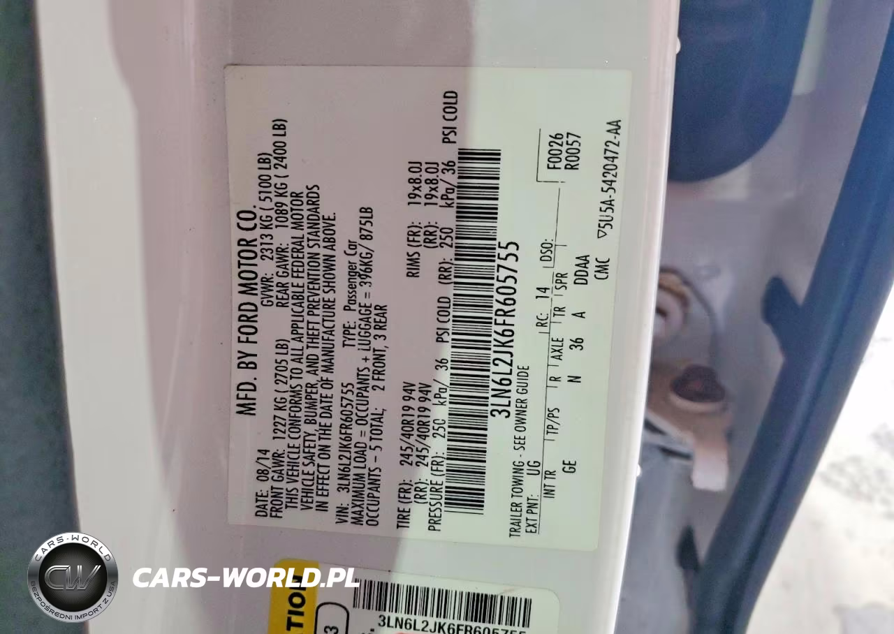 2015 Lincoln Mkz VIN:3LN6L2JK6FR605755 - 12