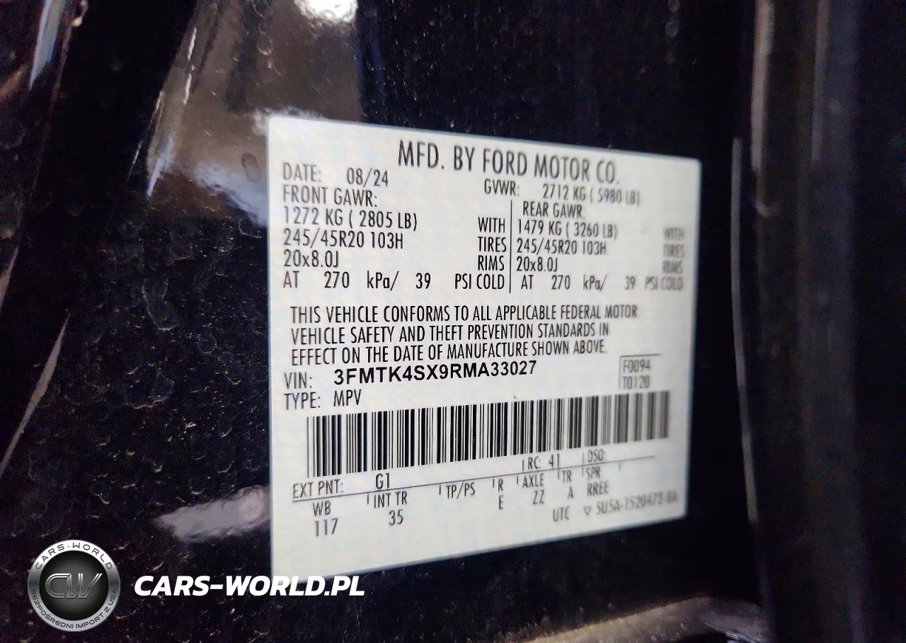 2024 Ford Mustang Mach-E Gt VIN:3FMTK4SX9RMA33027 - 13