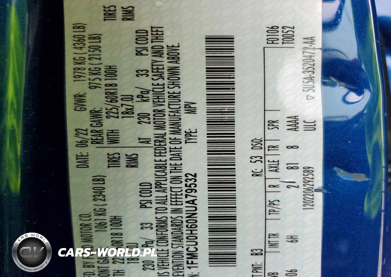 2022 Ford Escape Sel VIN:1FMCU0H60NUA79532 - 12