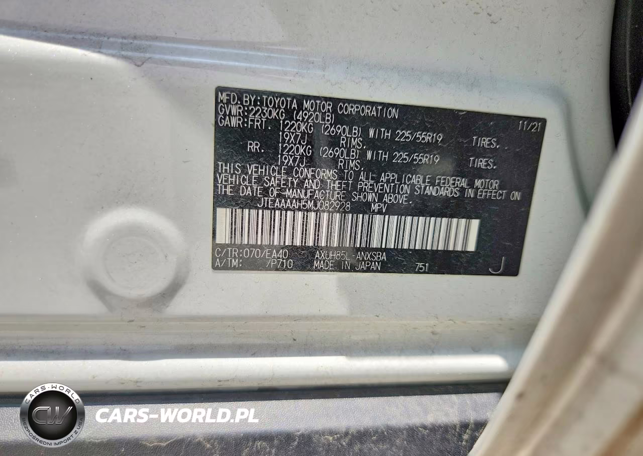 2021 Toyota Venza Limited VIN:JTEAAAAH5MJ082928 - 12