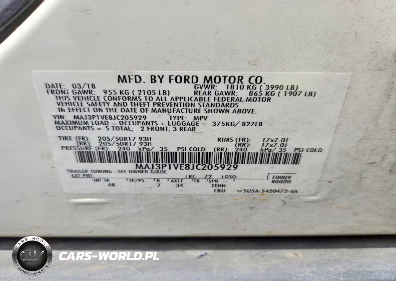 2018 Ford Ecosport Titanium VIN:MAJ3P1VE8JC205929 - 13