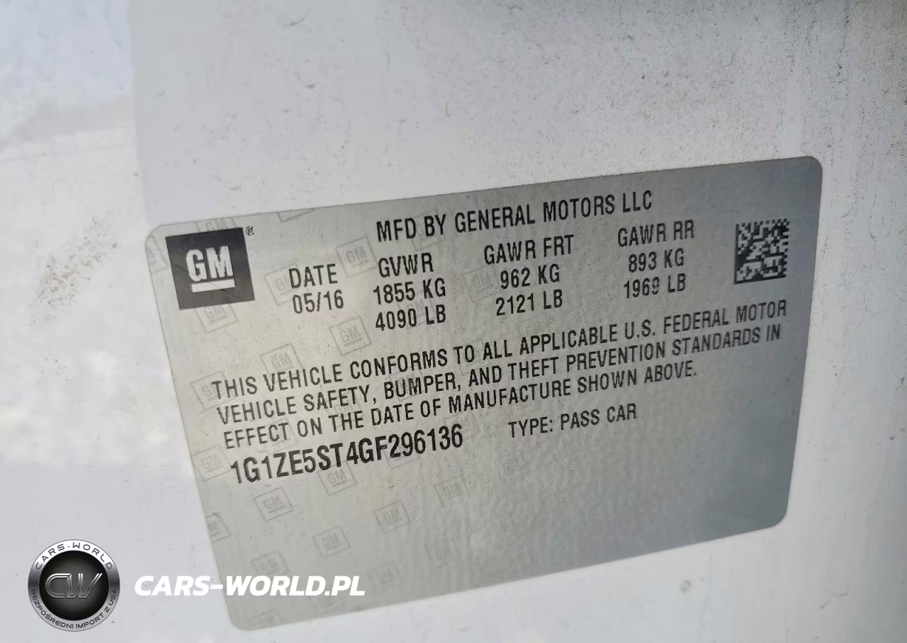 2016 Chevrolet Malibu Lt VIN:1G1ZE5ST4GF296136 - 12