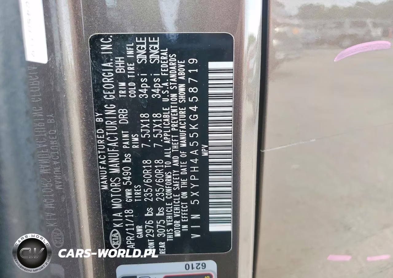 2019 Kia Sorento Ex V6 VIN:5XYPH4A55KG458719 - 13