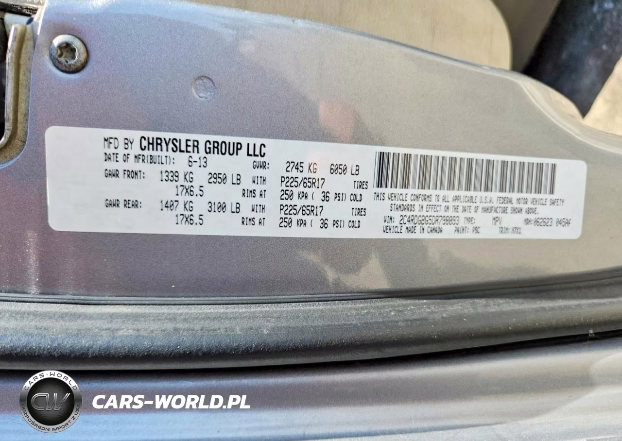 2013 Dodge Grand Caravan Se VIN:2C4RDGBG5DR798893 - 13