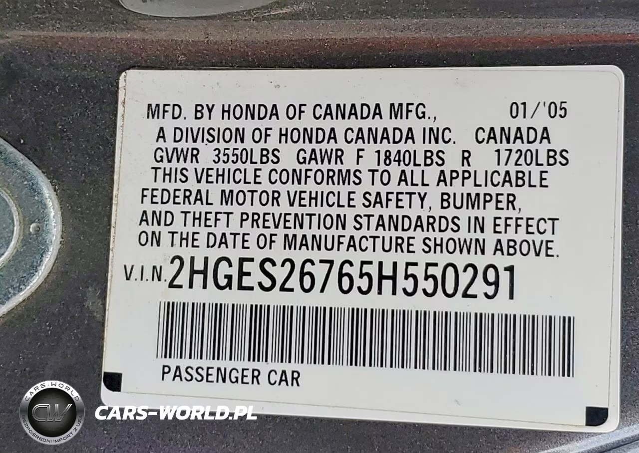 2005 Honda Civic Ex VIN:2HGES26765H550291 - 12