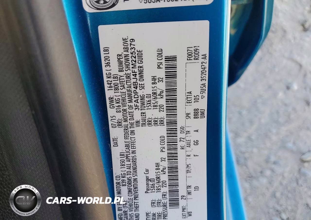 2015 Ford Fiesta Se VIN:3FADP4BJ4FM225379 - 12