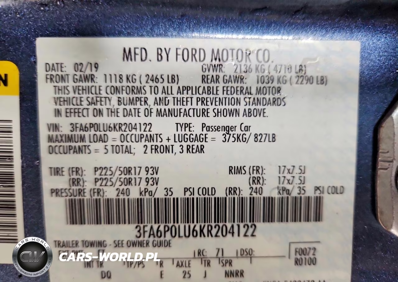 2019 Ford Fusion Se VIN:3FA6P0LU6KR204122 - 12
