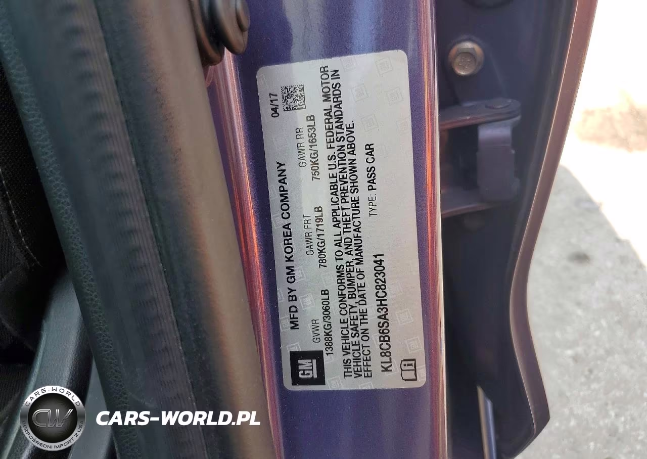 2017 Chevrolet Spark Ls VIN:KL8CB6SA3HC823041 - 13