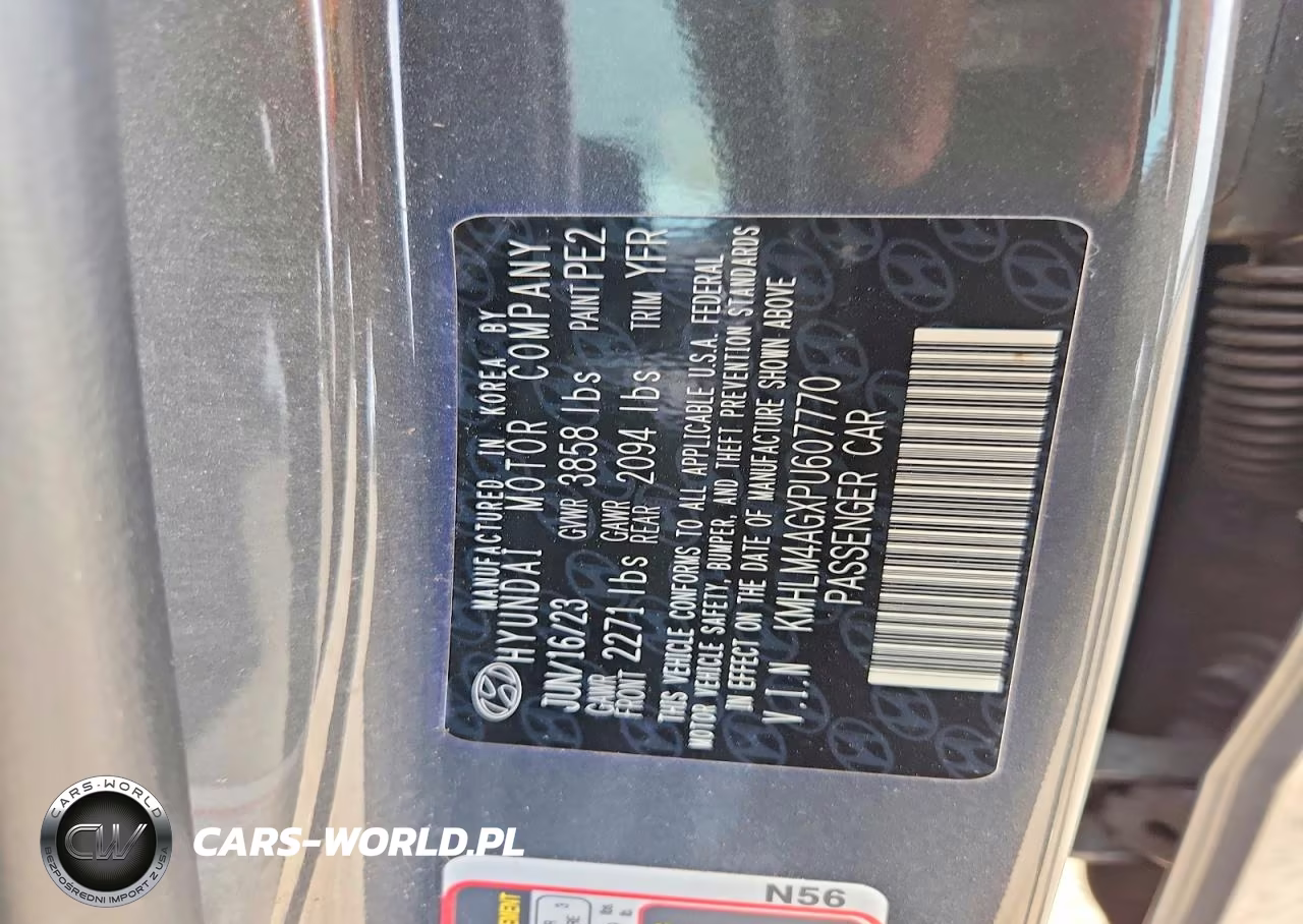 2023 Hyundai Elantra Sel VIN:KMHLM4AGXPU607770 - 13