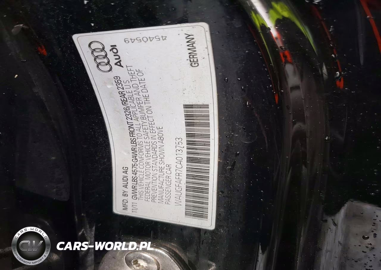2012 Audi A5 Premium VIN:WAUGFAFR7CA013753 - 13