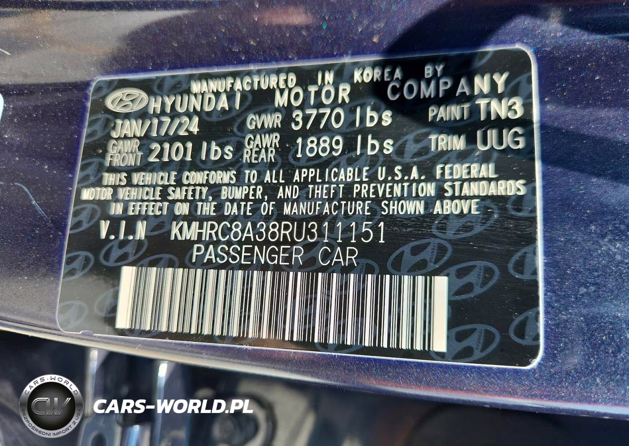 2024 Hyundai Venue Limited VIN:KMHRC8A38RU311151 - 13