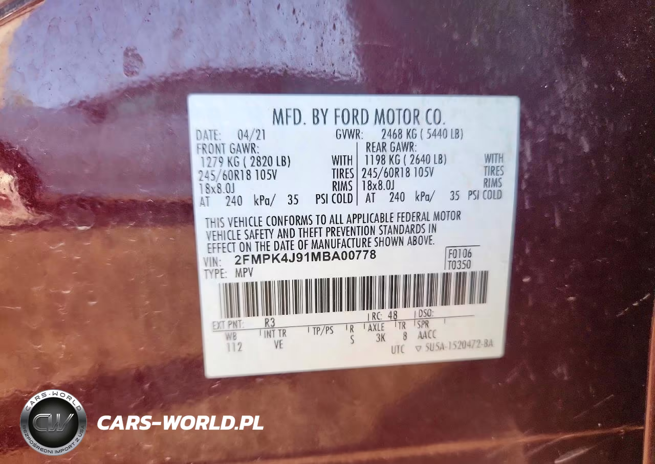 2021 Ford Edge Sel VIN:2FMPK4J91MBA00778 - 13